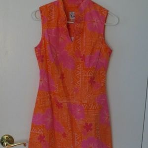Lilly Pulitzer Mandarin Style Shift with frog closures